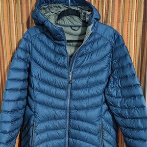LL Bean Ultralight 850 Down Coat, below-knee length